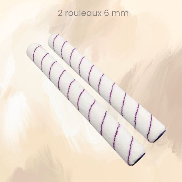 Deux rouleaux peinture six millimètres