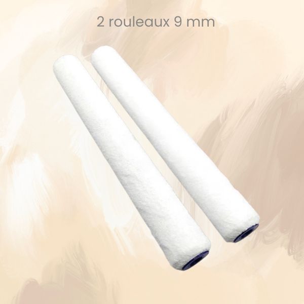 Deux rouleaux peinture neuf millimètres 