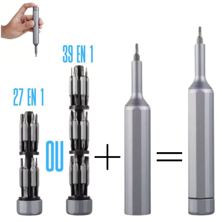 Set tournevis multi embouts 27 et 39 en 1