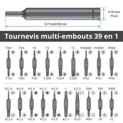 Tournevis multi embouts 27 en 1